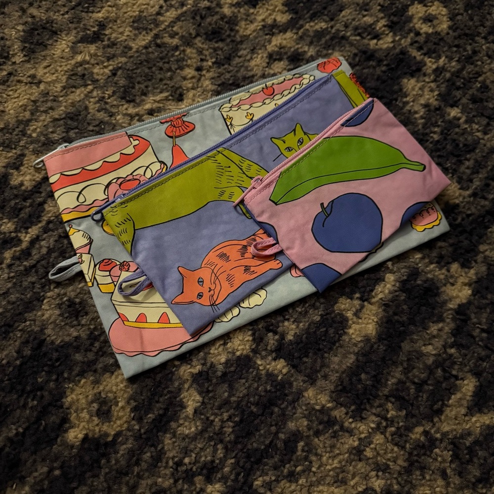 Baggu flat pouch set - Picture 2 of 5